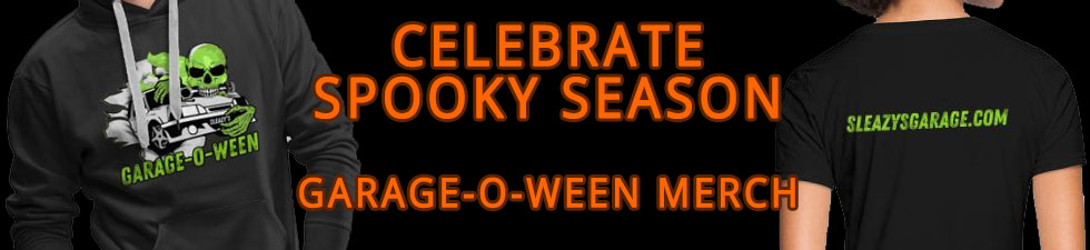 Celebrate Spooky Season, Garage-o-Ween Merch